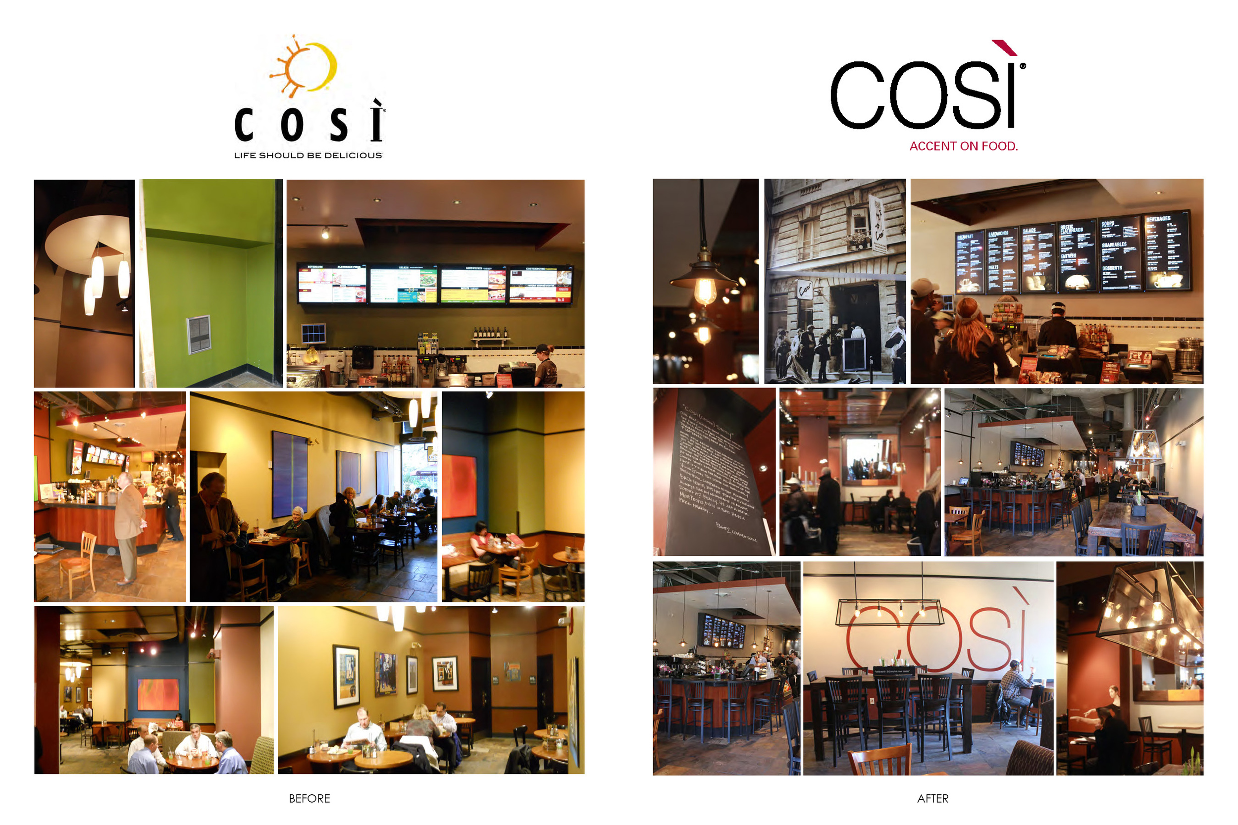 Cosi Brand and Store Redesign