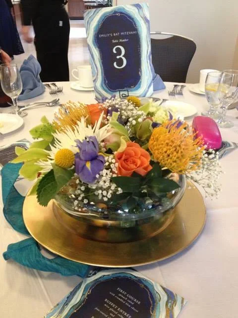 bat mitzvah centerpieces, spring 2016