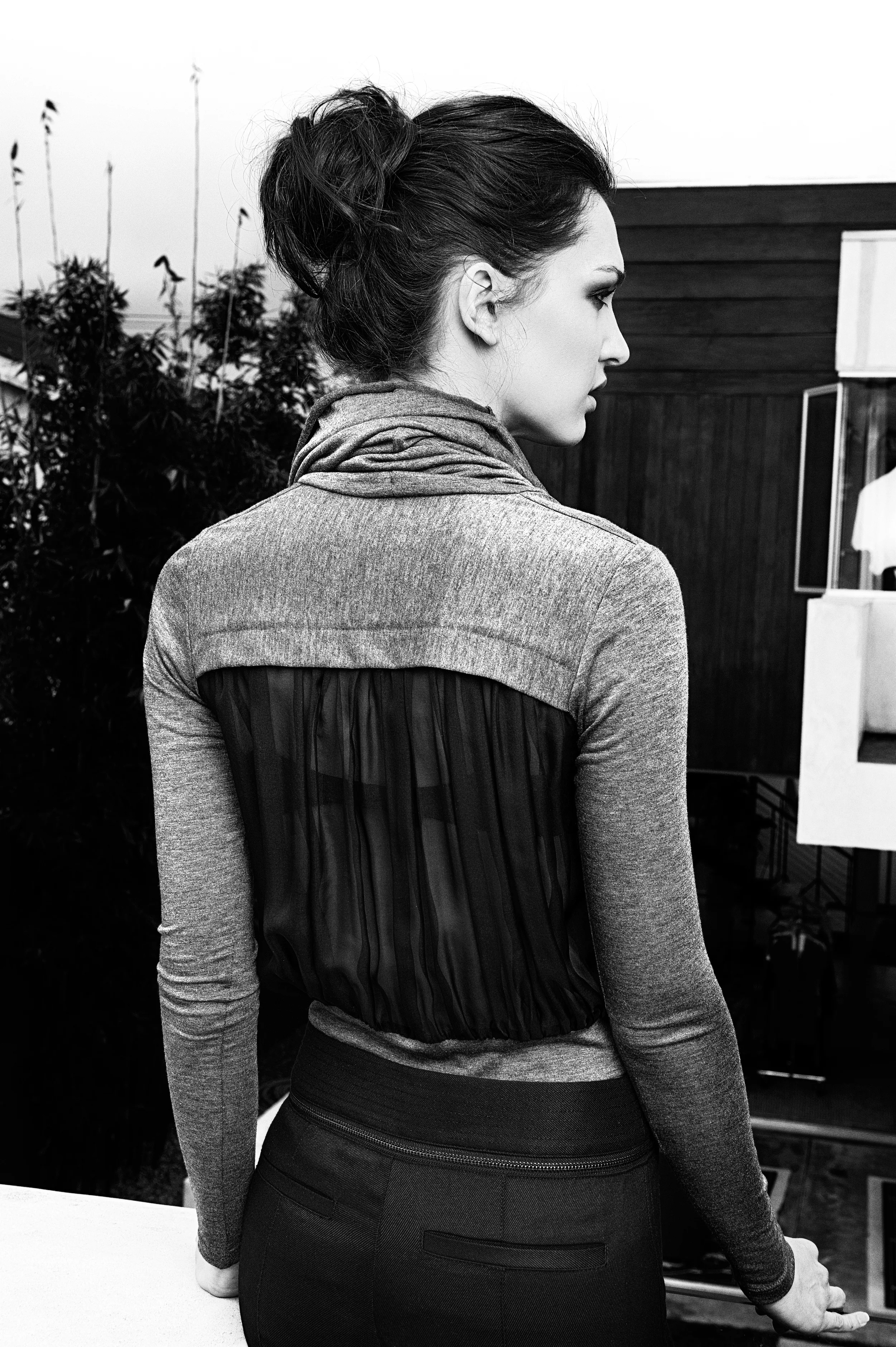  This image was shot on the deck, outside the office above the garage. 