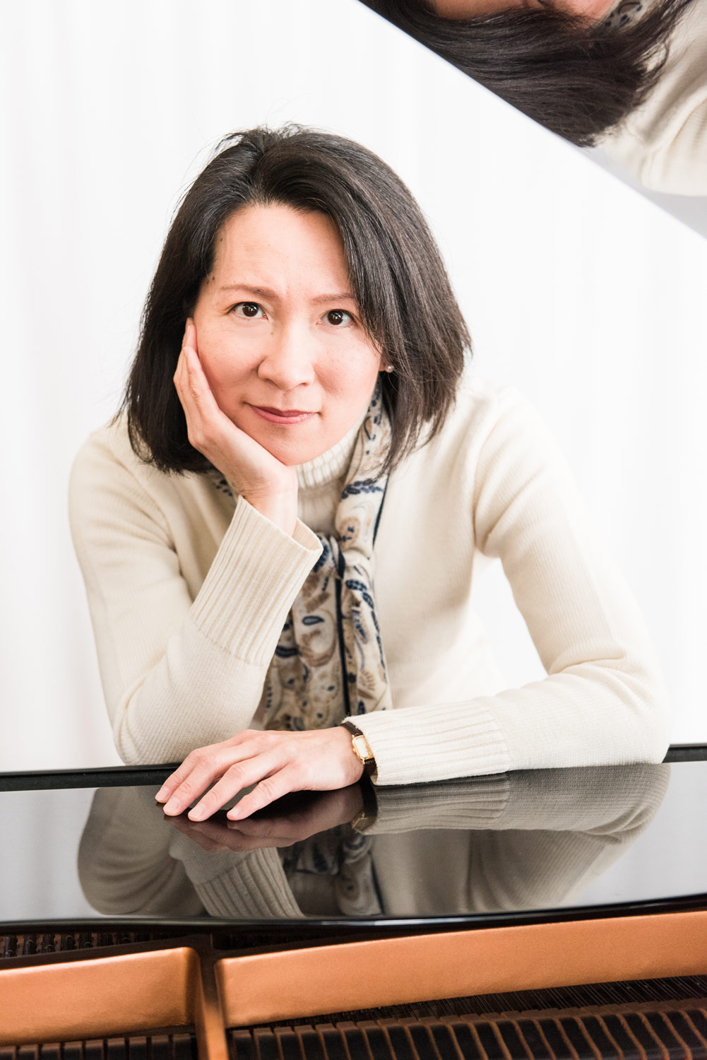 Arlington Autumn Small Business Portrait Photography | Musician and Composer Ruth Shyu | Lorna Stell | Photographer | Boston MA