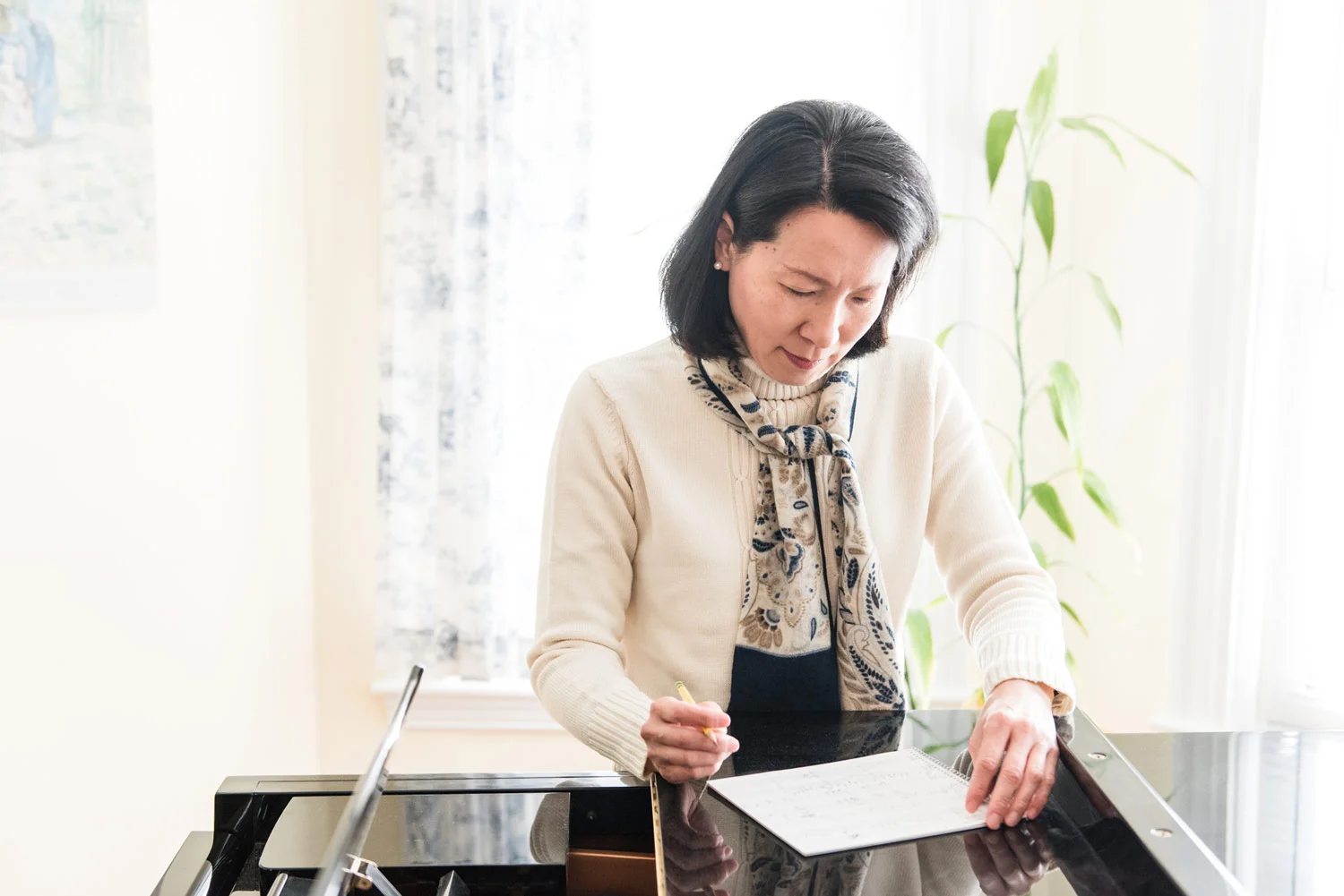 Arlington Autumn Small Business Portrait Photography | Musician and Composer Ruth Shyu