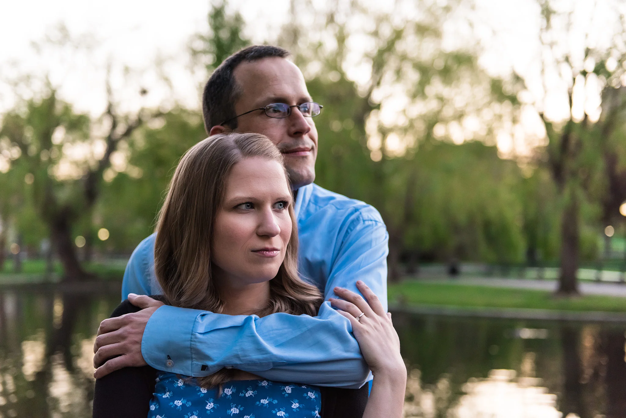 Classic + Modern Boston Public Garden, Beacon Hill, and Downtown Coffee Shop Sunrise Engagement Session | Jessica and Thomas | Lorna Stell | Photographer | Boston MA