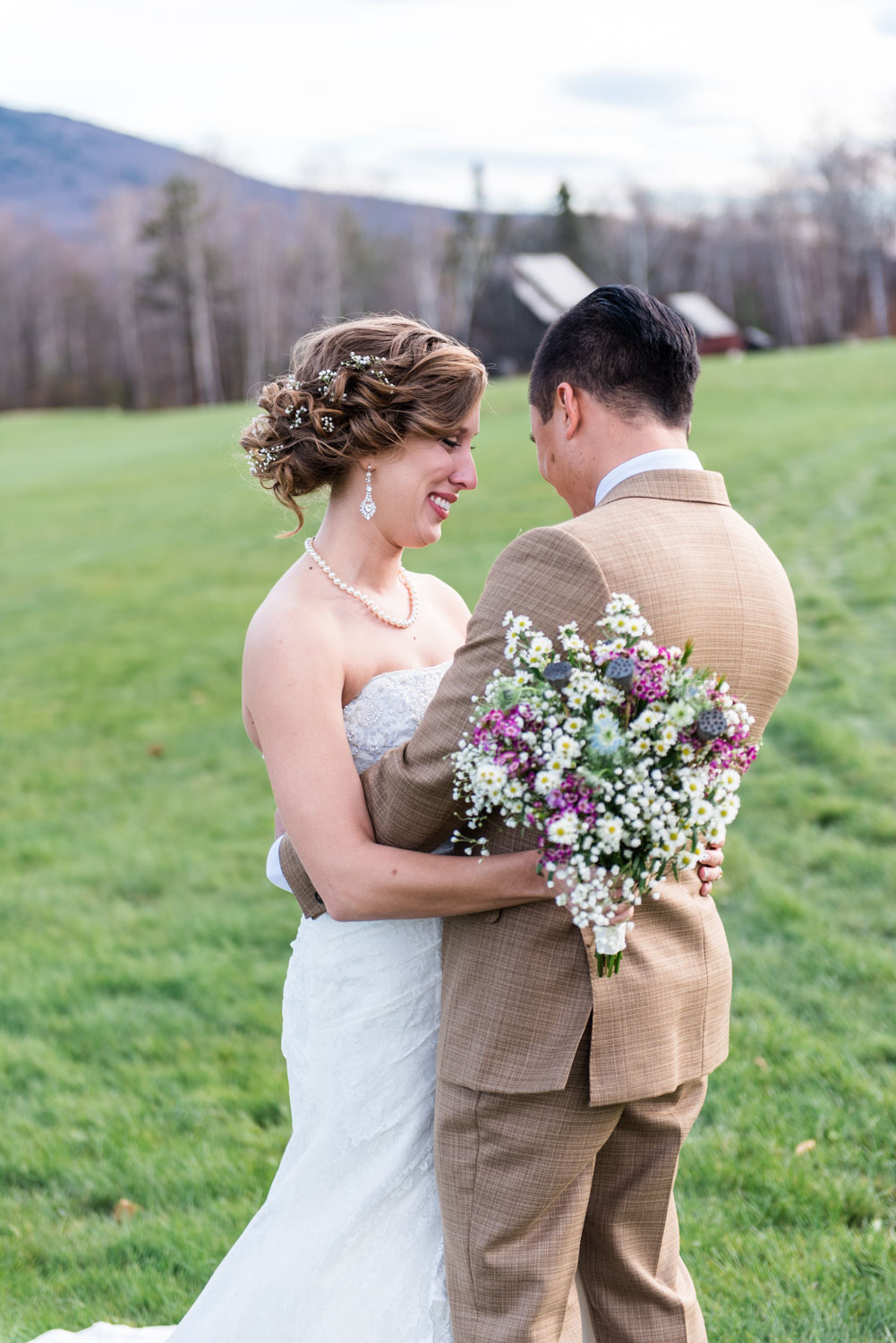 Sam + FJ | Romantic Mountain Top Inn and Resort Vermont Winter Wedding | Boston and New England Wedding Photography | Lorna Stell Photo