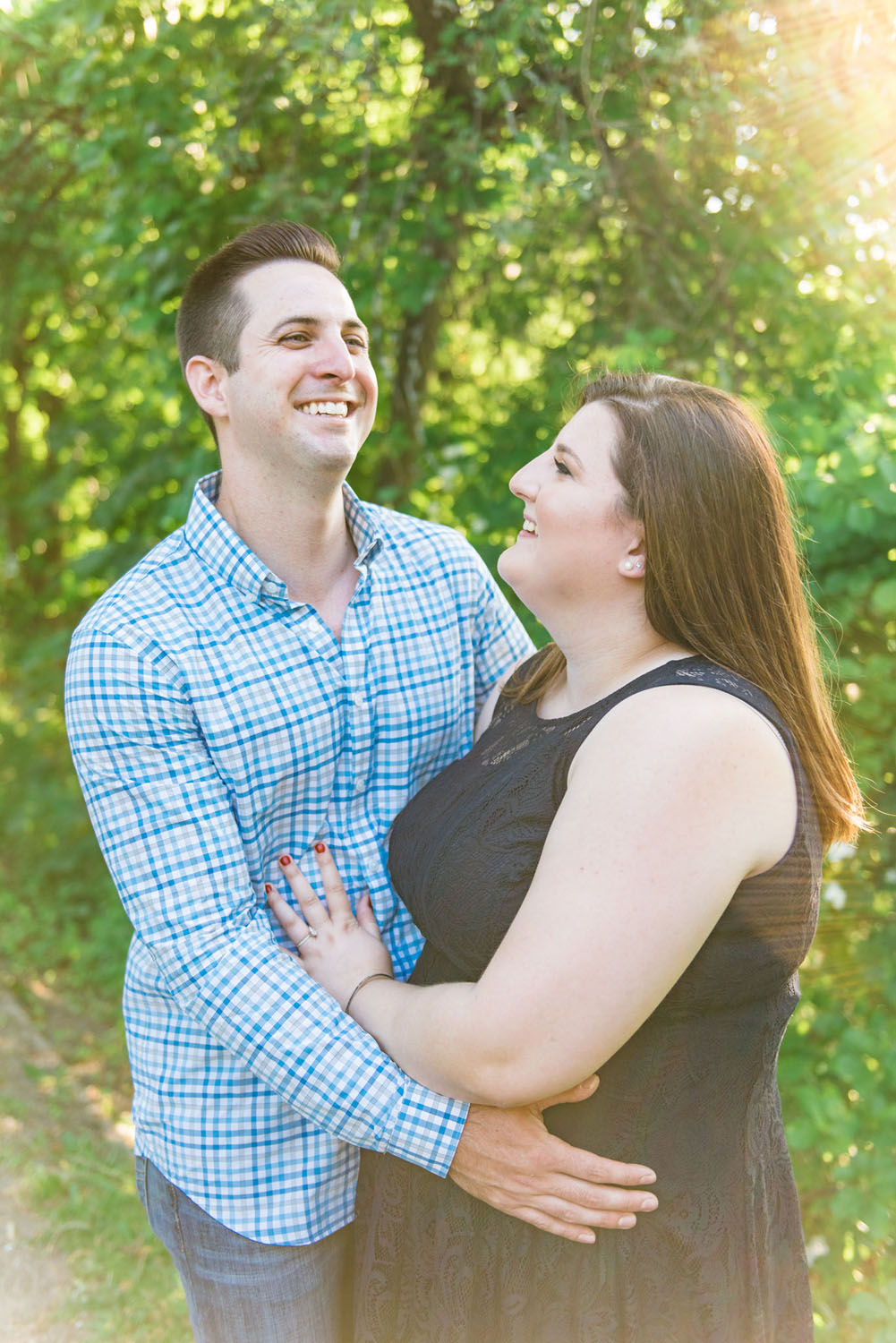 Katelyn + Joe | Summer Sunset Lake Quannapowitt Wakefield Engagement Session | Boston and New England Wedding Photography | Lorna Stell Photo