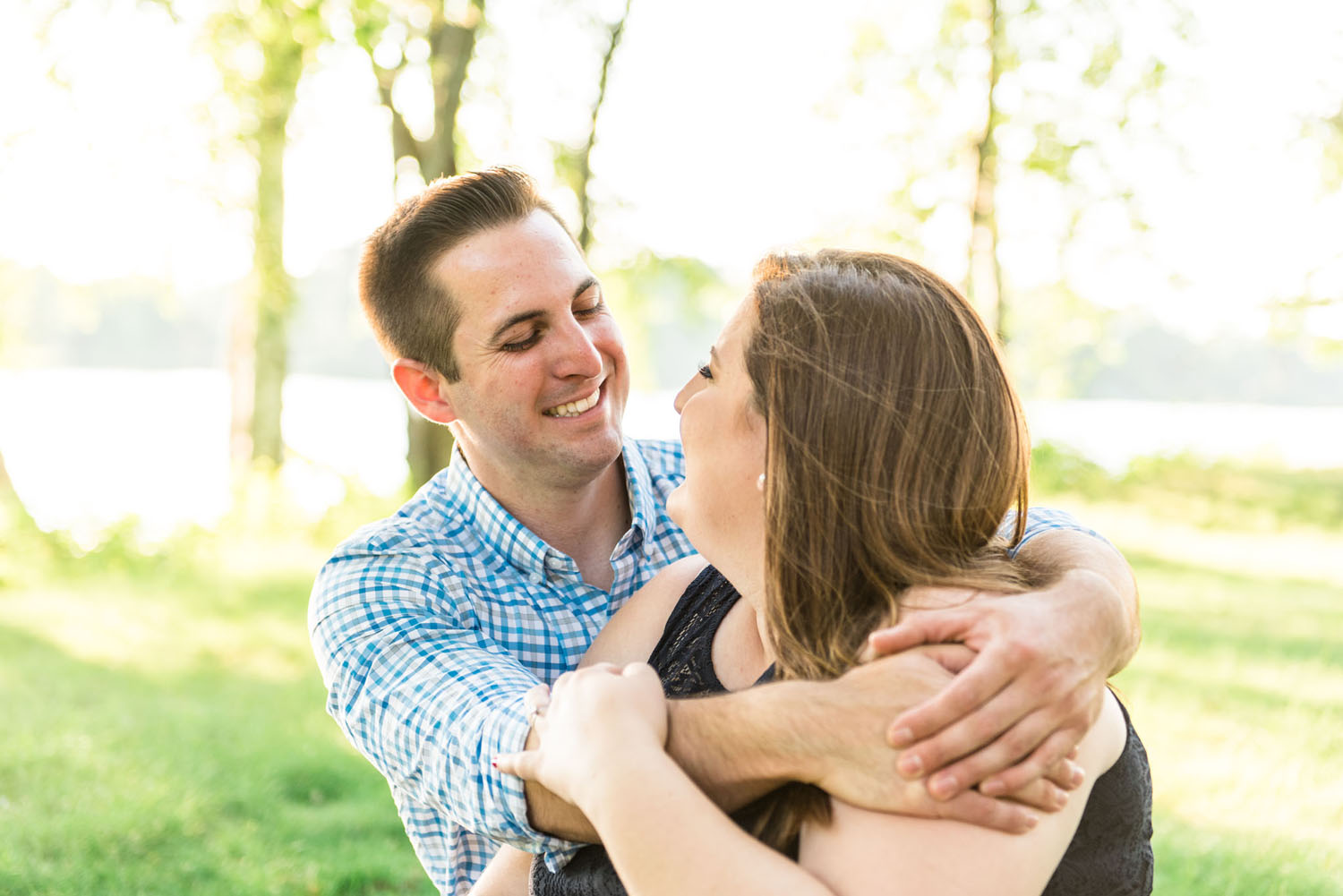 Katelyn + Joe | Summer Sunset Lake Quannapowitt Wakefield Engagement Session | Boston and New England Wedding Photography | Lorna Stell Photo