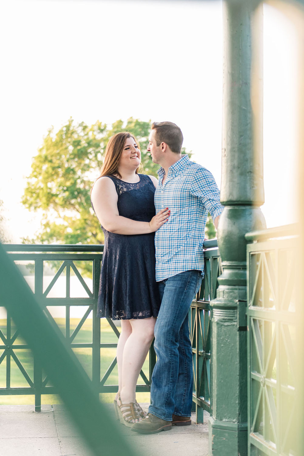 Katelyn + Joe | Summer Sunset Lake Quannapowitt Wakefield Engagement Session | Boston and New England Wedding Photography | Lorna Stell Photo