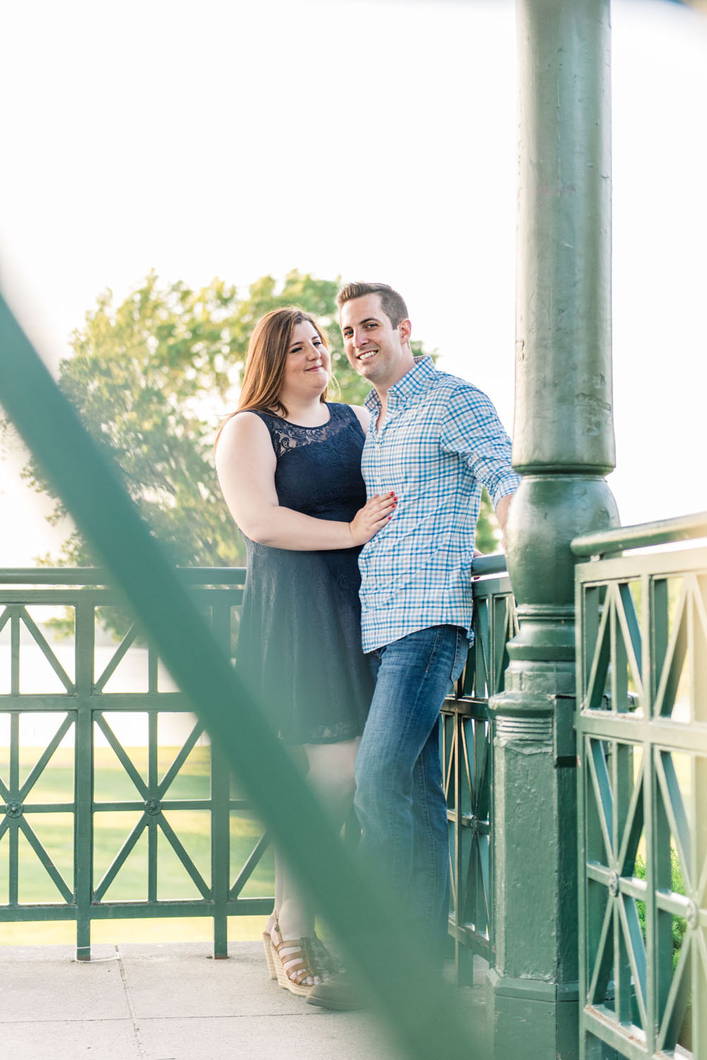 Katelyn + Joe | Summer Sunset Lake Quannapowitt Wakefield Engagement Session | Boston and New England Wedding Photography | Lorna Stell Photo