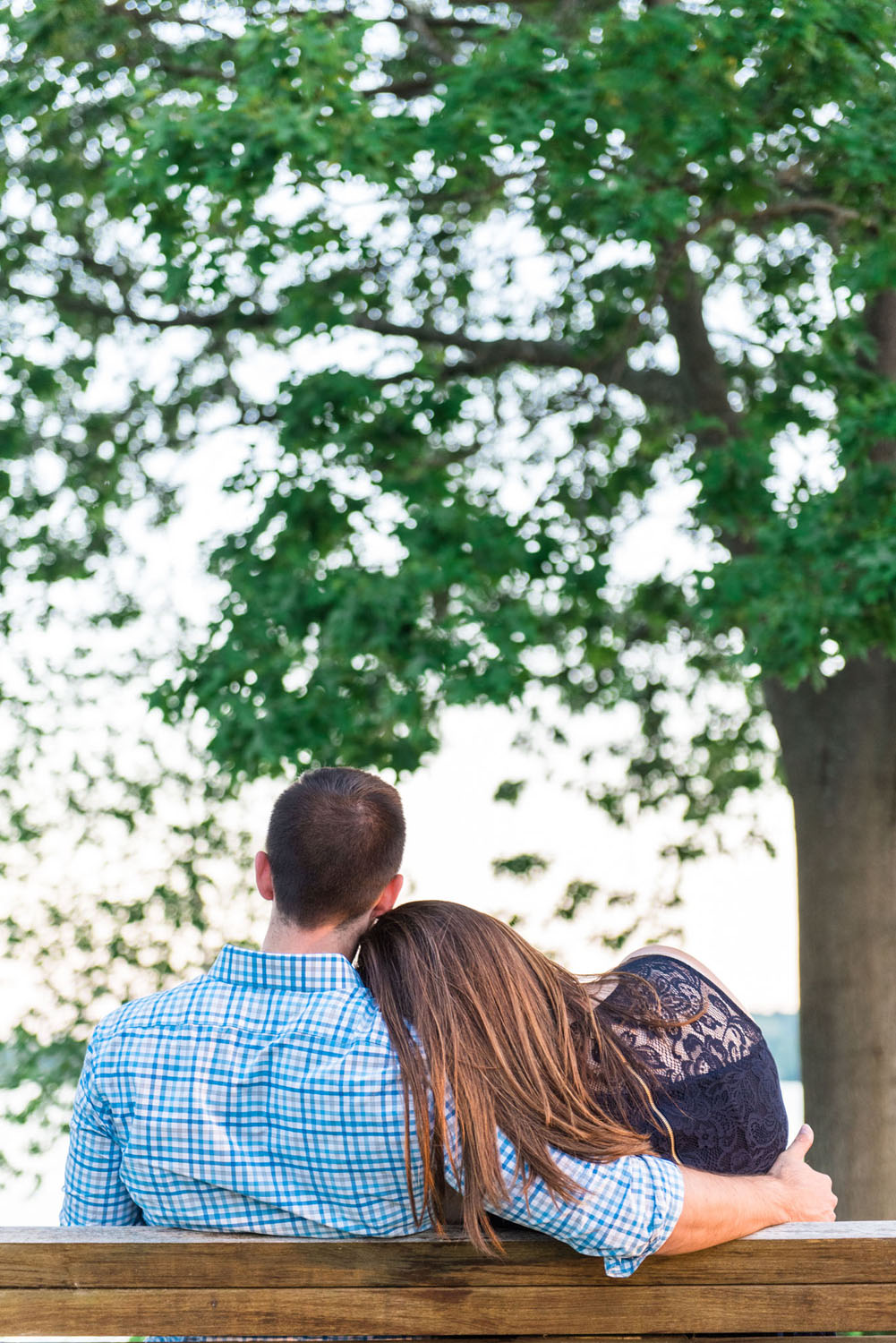 Katelyn + Joe | Summer Sunset Lake Quannapowitt Wakefield Engagement Session | Boston and New England Wedding Photography | Lorna Stell Photo