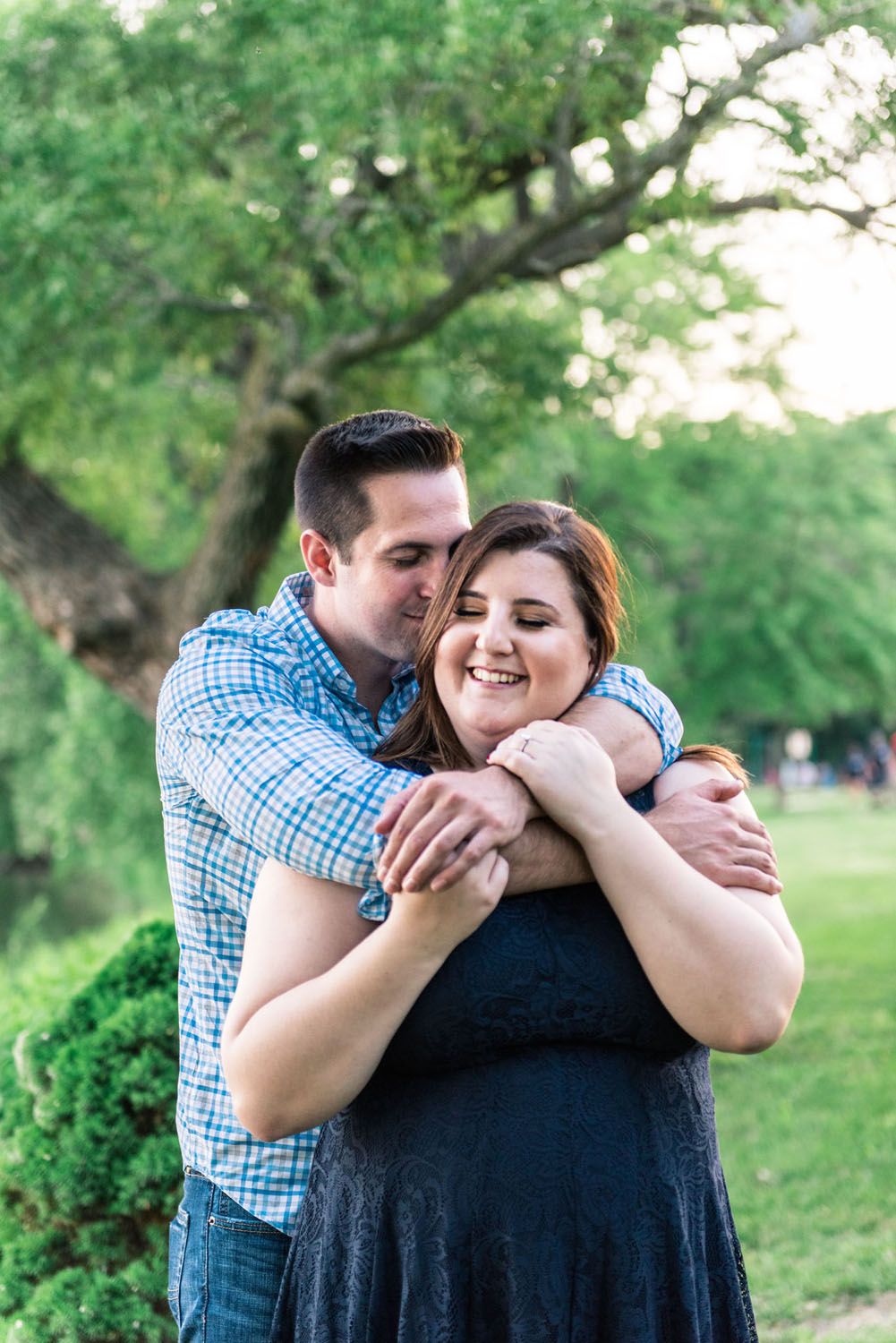 Katelyn + Joe | Summer Sunset Lake Quannapowitt Wakefield Engagement Session | Boston and New England Wedding Photography | Lorna Stell Photo