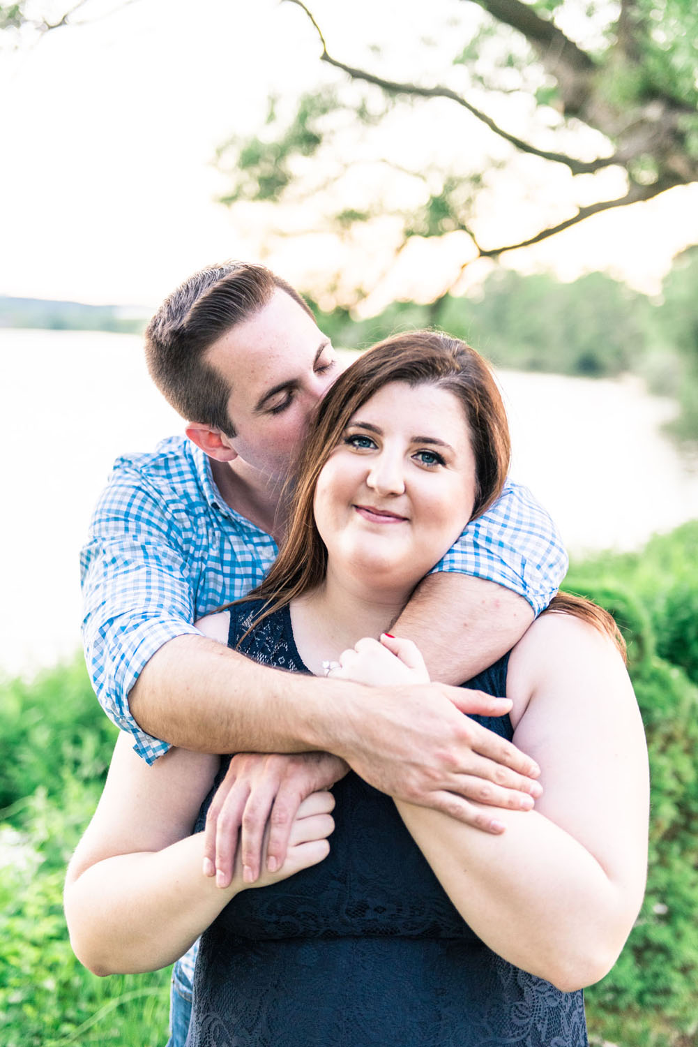 Katelyn + Joe | Summer Sunset Lake Quannapowitt Wakefield Engagement Session | Boston and New England Wedding Photography | Lorna Stell Photo