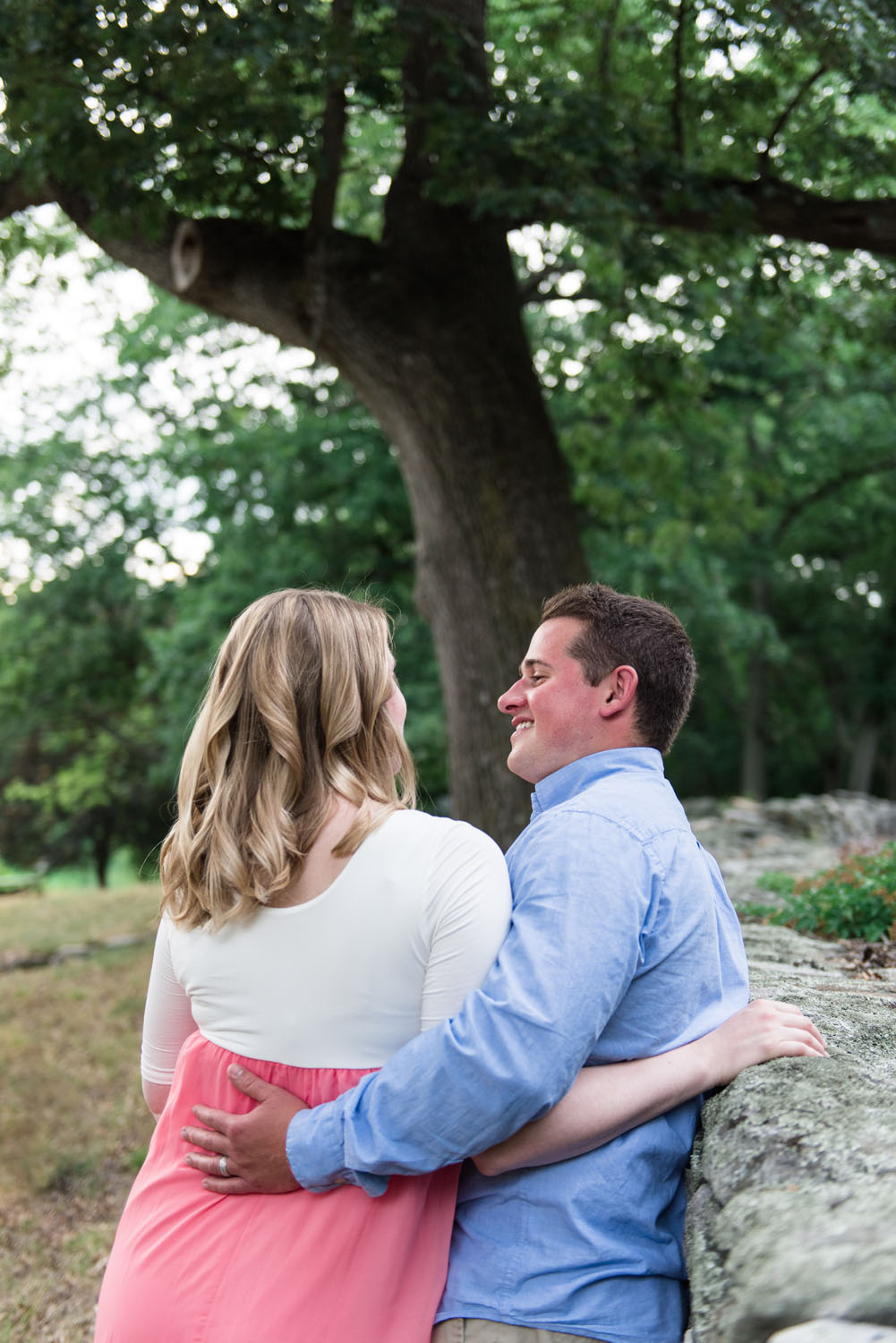 Nick + Kristen | Woodsy Belmont Summer Maternity Session | Boston and New England Portrait Photography | Lorna Stell Photo