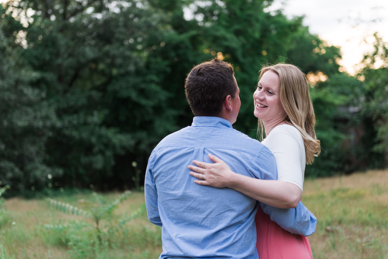 Nick + Kristen | Woodsy Belmont Summer Maternity Session | Boston and New England Portrait Photography | Lorna Stell Photo