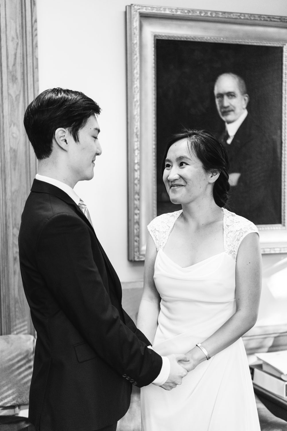 Yunsoo + Won | Intimate Cambridge City Hall Autumn Wedding | Boston and New England Wedding Photography | Lorna Stell Photo