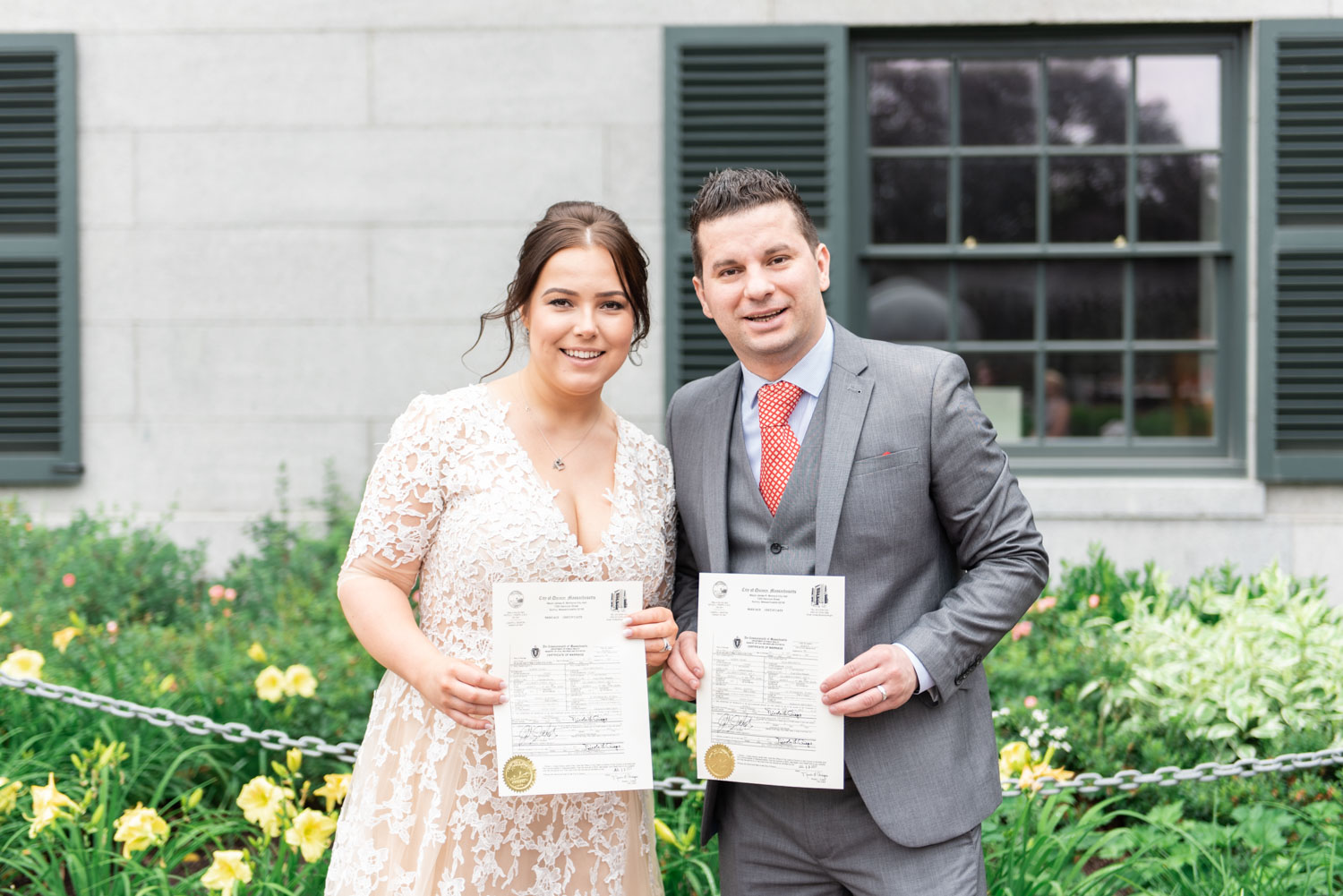 Olga + Albion | Whimsical Quincy City Hall Summer Wedding | Boston and New England Wedding Photography | Lorna Stell Photo