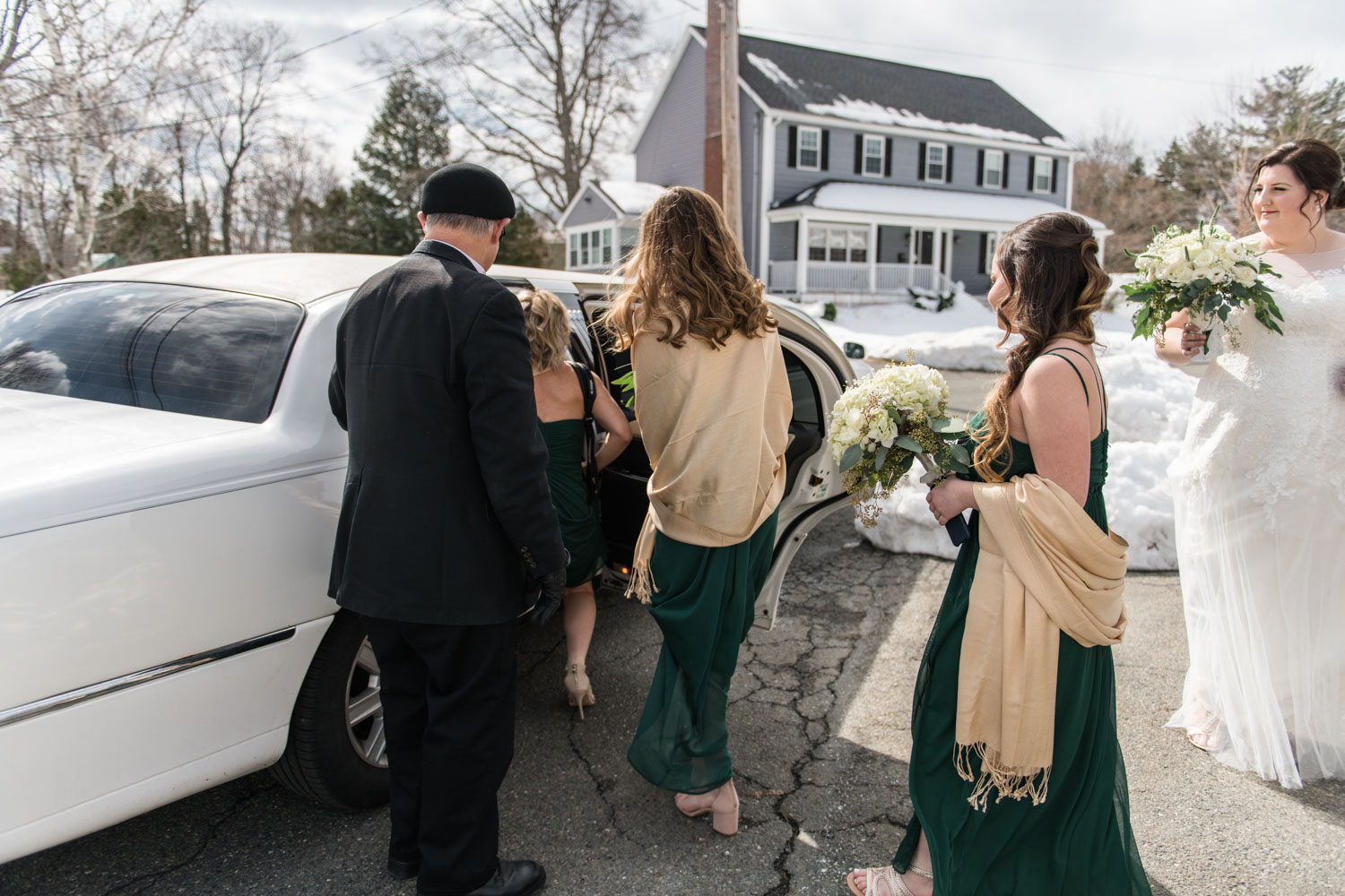 Katelyn + Joe | St. Patrick's Day Topsfield Commons Spring Wedding | Boston and New England Wedding Photography | Lorna Stell Photo