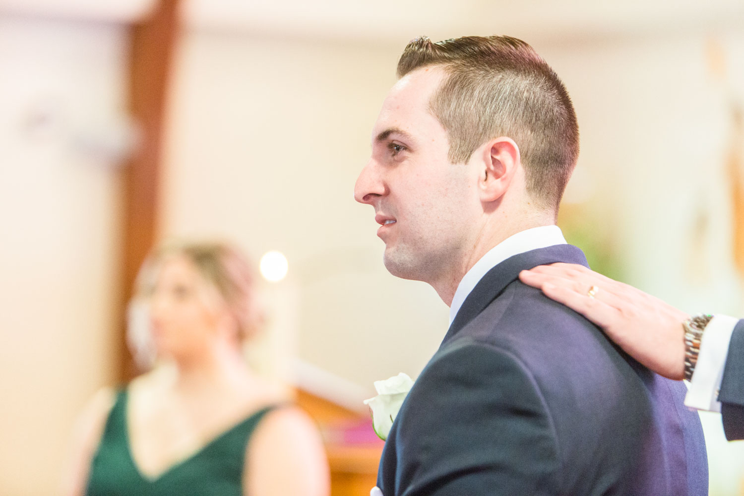 Katelyn + Joe | St. Patrick's Day Topsfield Commons Spring Wedding | Boston and New England Wedding Photography | Lorna Stell Photo