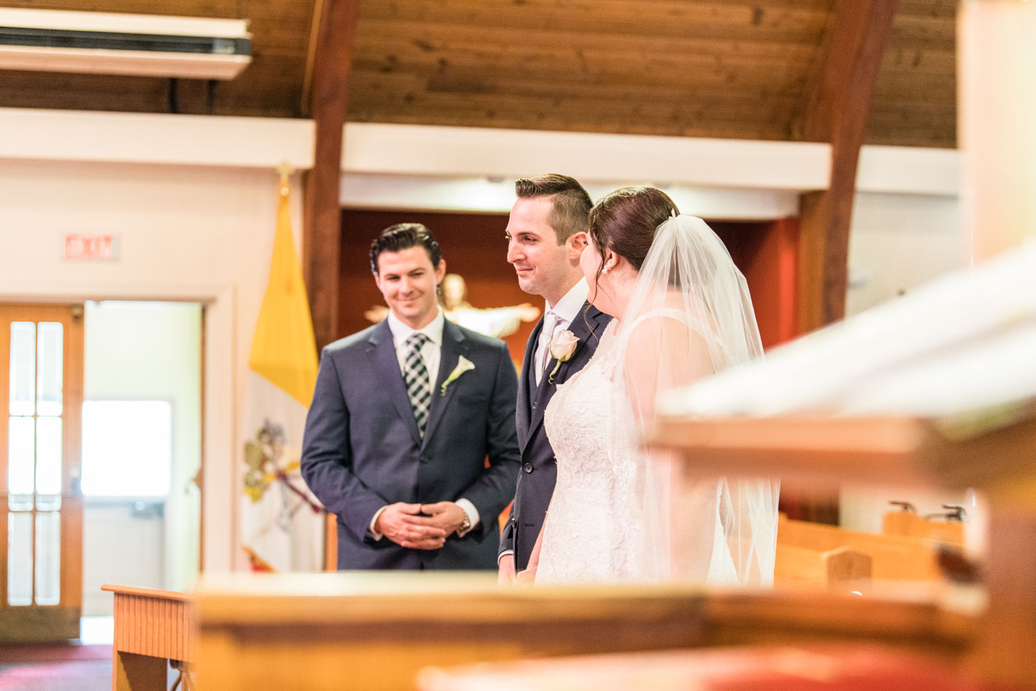 Katelyn + Joe | St. Patrick's Day Topsfield Commons Spring Wedding | Boston and New England Wedding Photography | Lorna Stell Photo