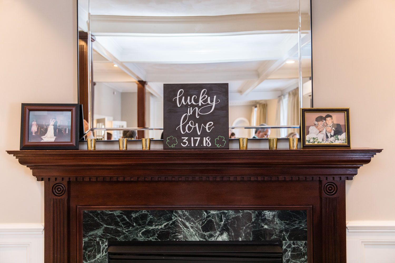 Katelyn + Joe | St. Patrick's Day Topsfield Commons Spring Wedding | Boston and New England Wedding Photography | Lorna Stell Photo