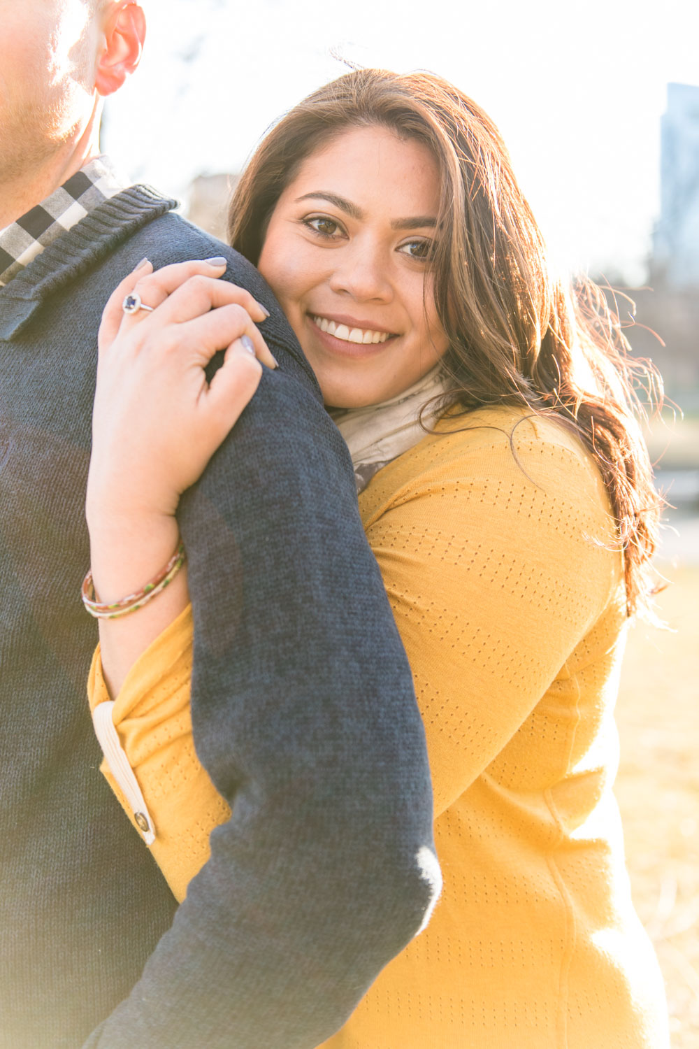 Andrea + Scott | Dog Lovers Boston Spring Sunrise Engagement Session | Boston and New England Engagement Photography | Lorna Stell Photo