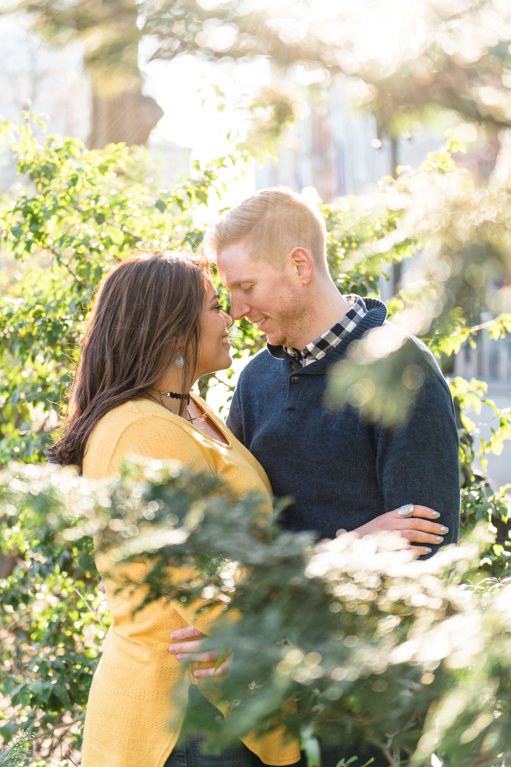 Andrea + Scott | Dog Lovers Boston Public Garden Casual Spring Sunrise Creative Alternative Organic Romantic Engagement Session | Boston and New England Engagement Photography | Lorna Stell Photo