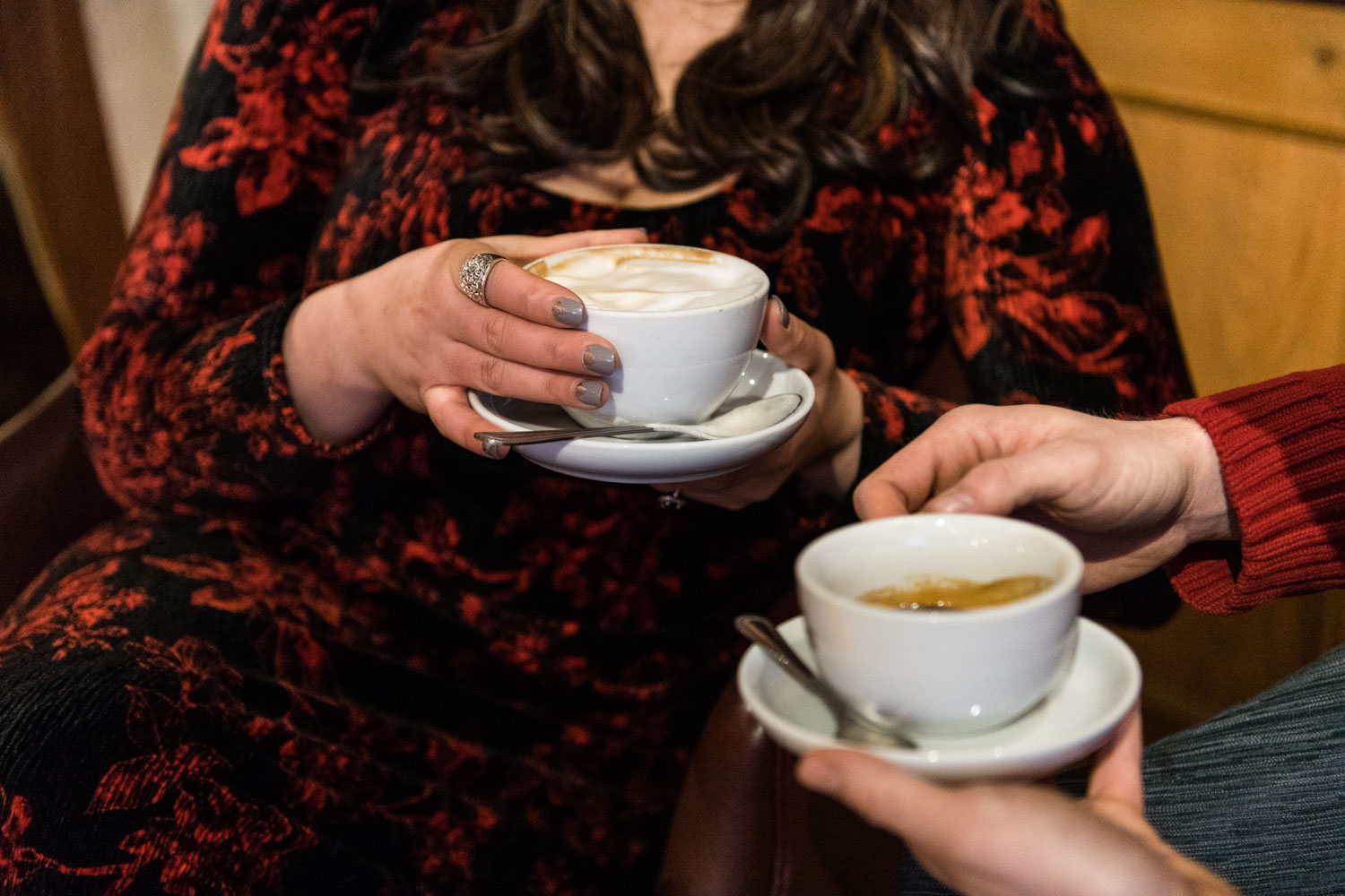 Andrea + Scott | Dog Lovers Cafe Coffee Shop Formal Spring Sunrise Creative Organic Romantic Engagement Session | Boston and New England Engagement Photography | Lorna Stell Photo