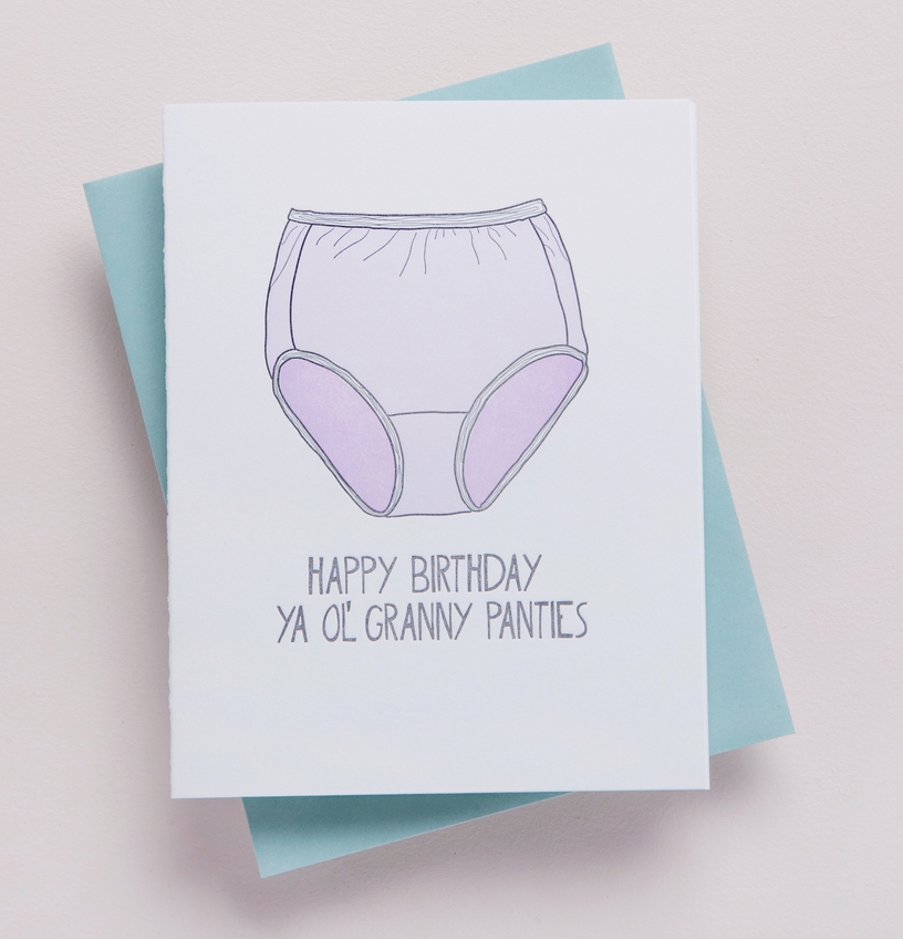 granny panties birthday - bir16