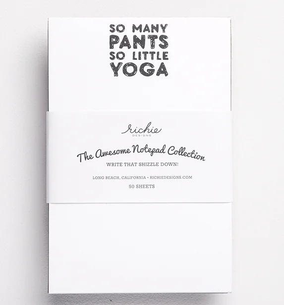 YOGA PANTS notepad-NP02