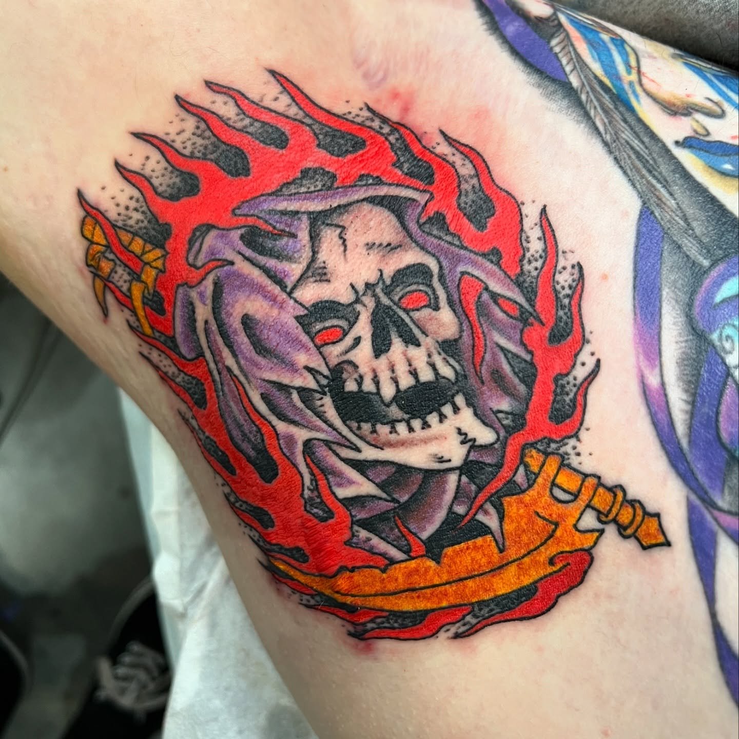 Pit Reaper from Hampton Roads, thanks Bailey. 

@inksmithandrogers_bb 

Text 904-325-9675 for appointments or stop by the shop!