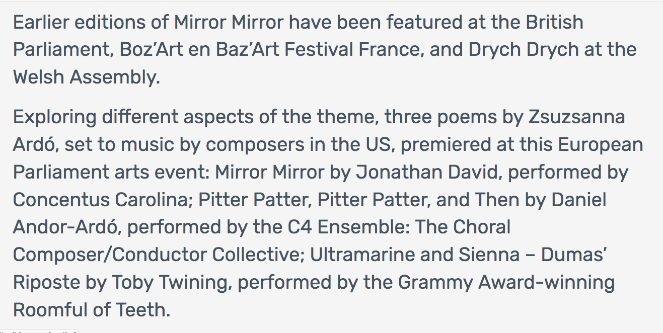 16 BELG European Parliament Mirror Mirror premiers poems by Z Ardo music by J David D Andor-Ardo T Twining.png