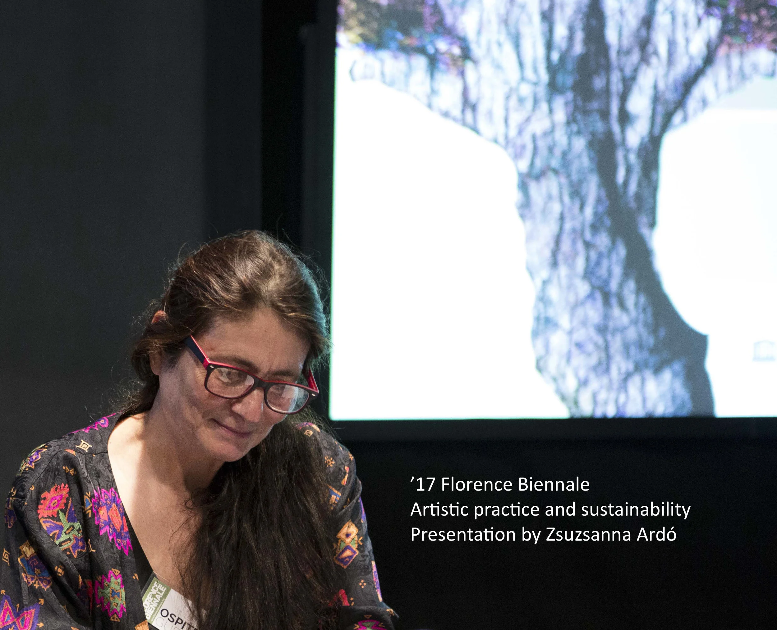 17 IT Florence Biennale Z Ardó presenting on Artistic practice and sustainability.jpg