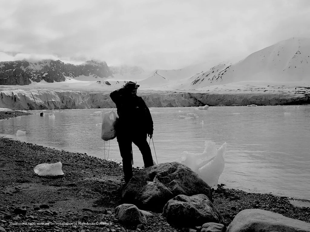 Zsuzsanna Ardó working in High Arctic bw©Ardó.jpeg