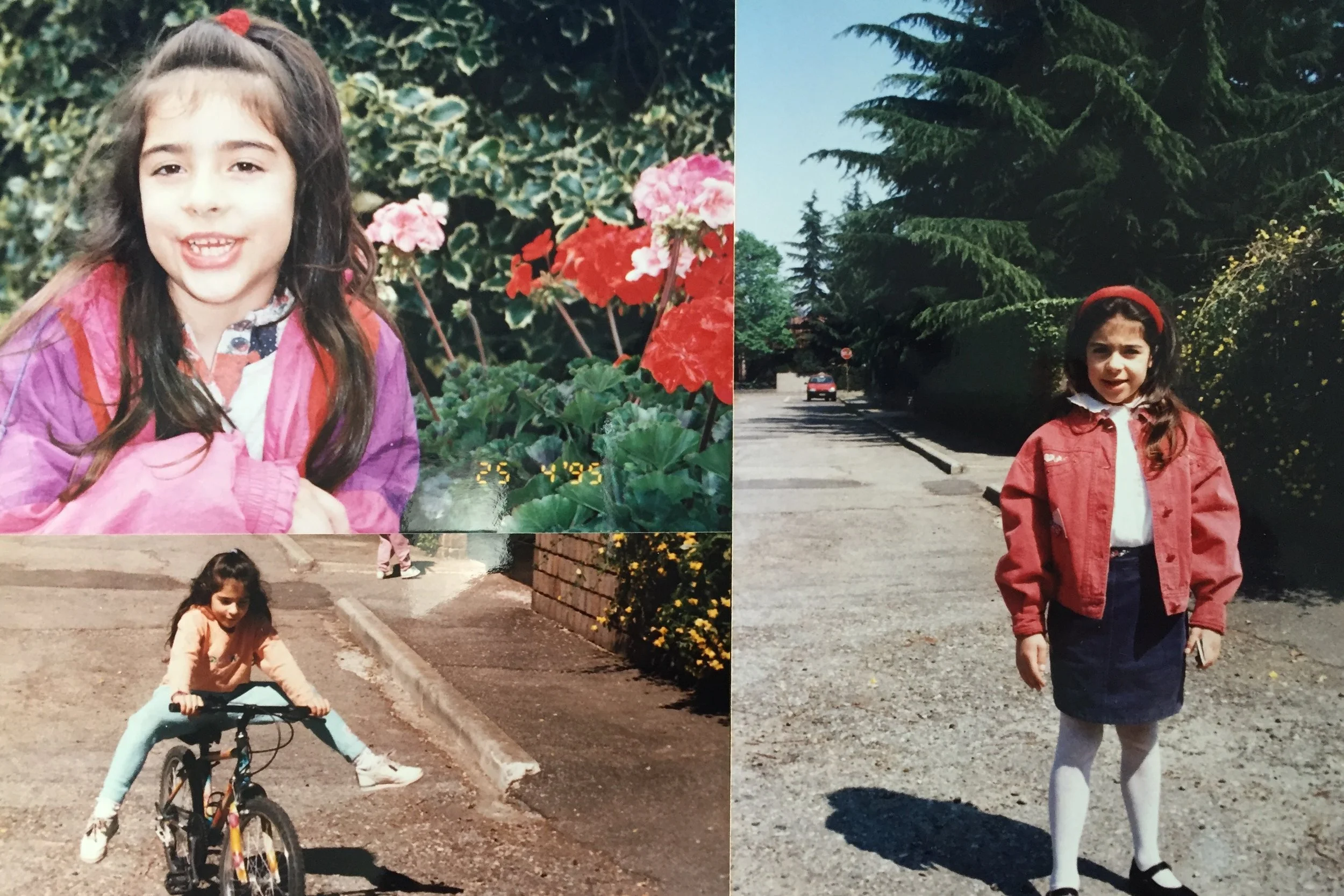 My eight years old self in front of my parent's house in Carnate, Italy.