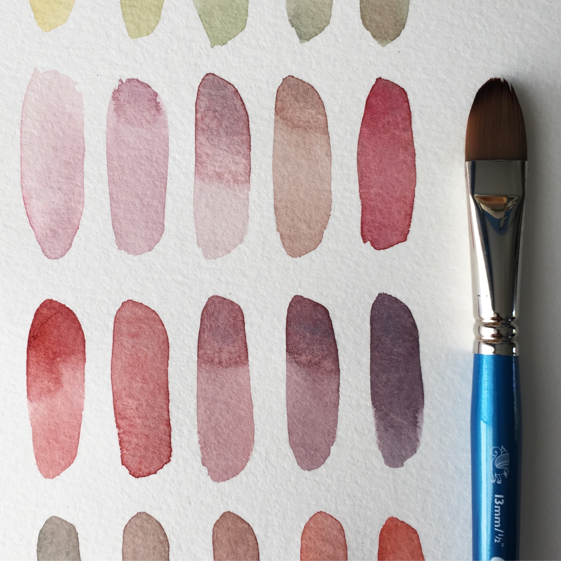 Color mixing in watercorol by Maria Rizzo.