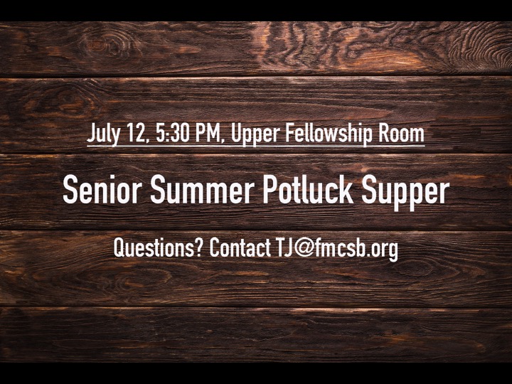 Senior Summer Potluck Supper