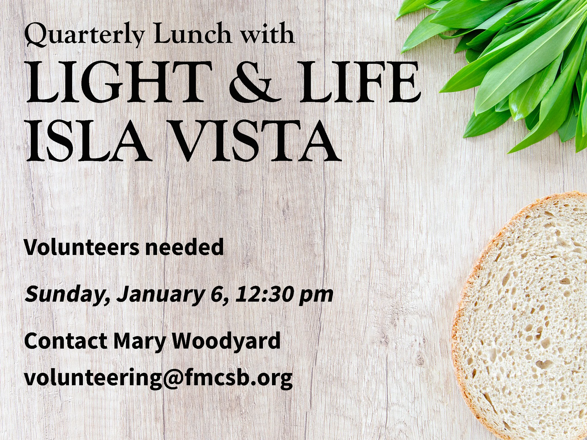 Lunch with Light &amp; Life Isla Vista