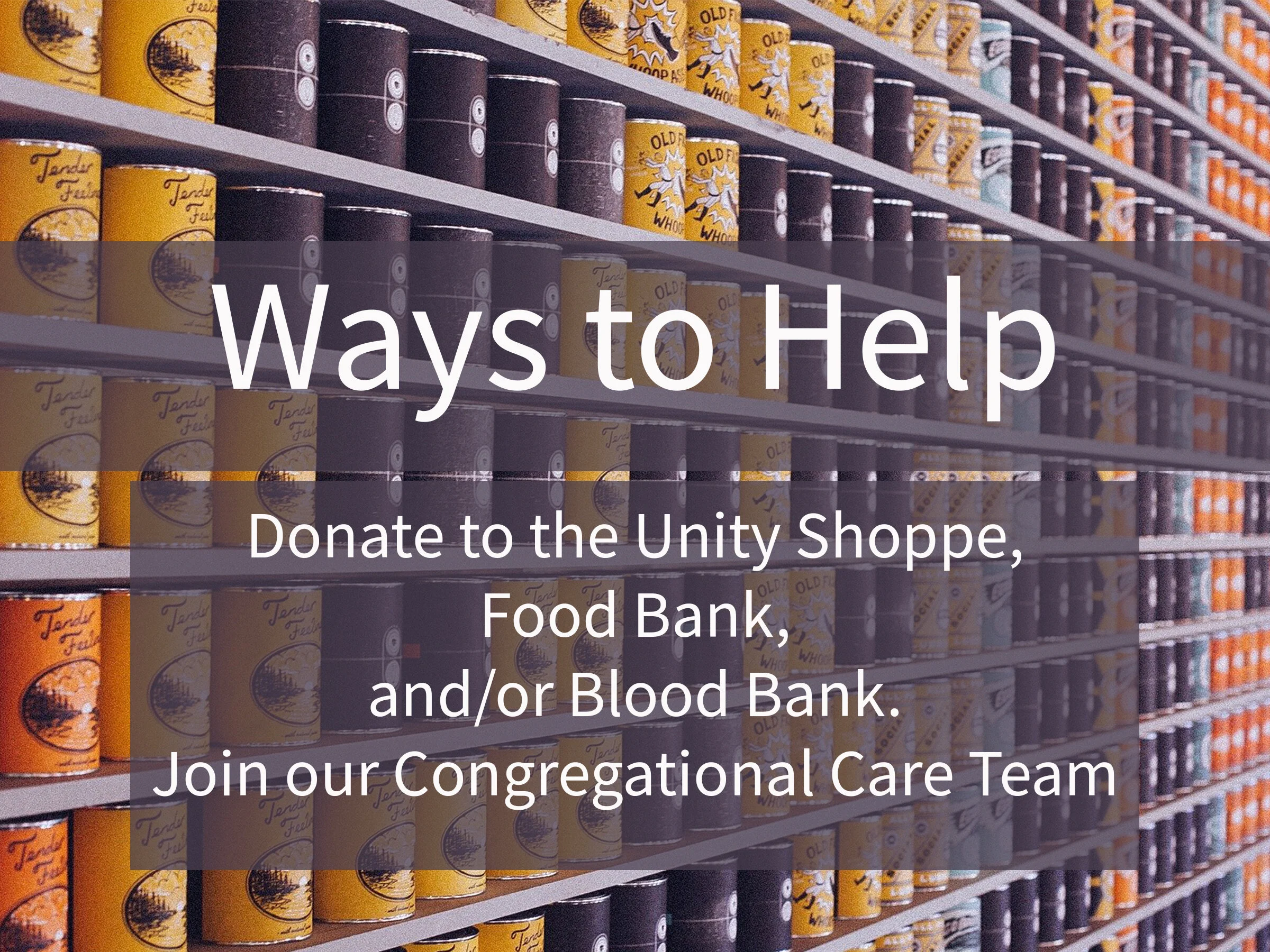 Let's Help our Community!