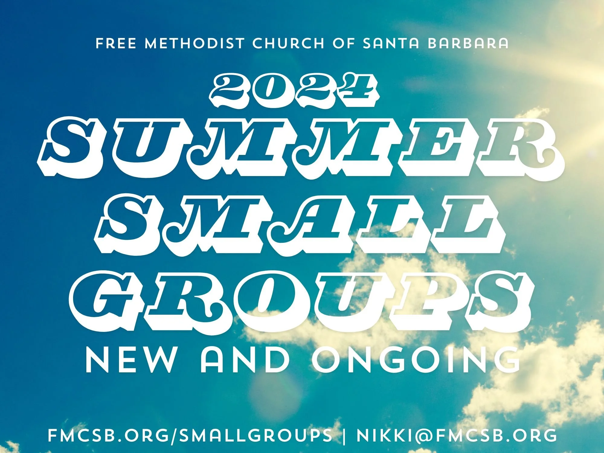 Summer Small Groups and Bible Studies