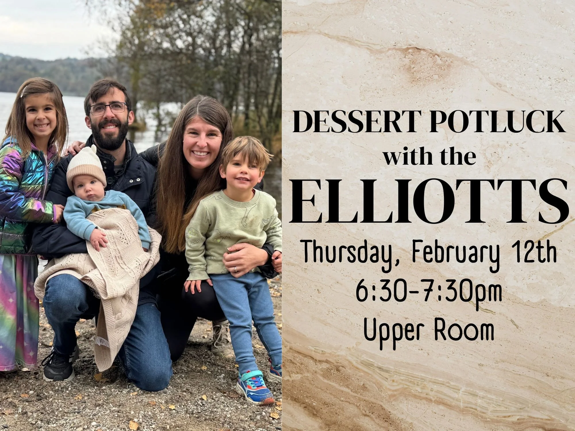 Dessert Potluck with the Elliotts