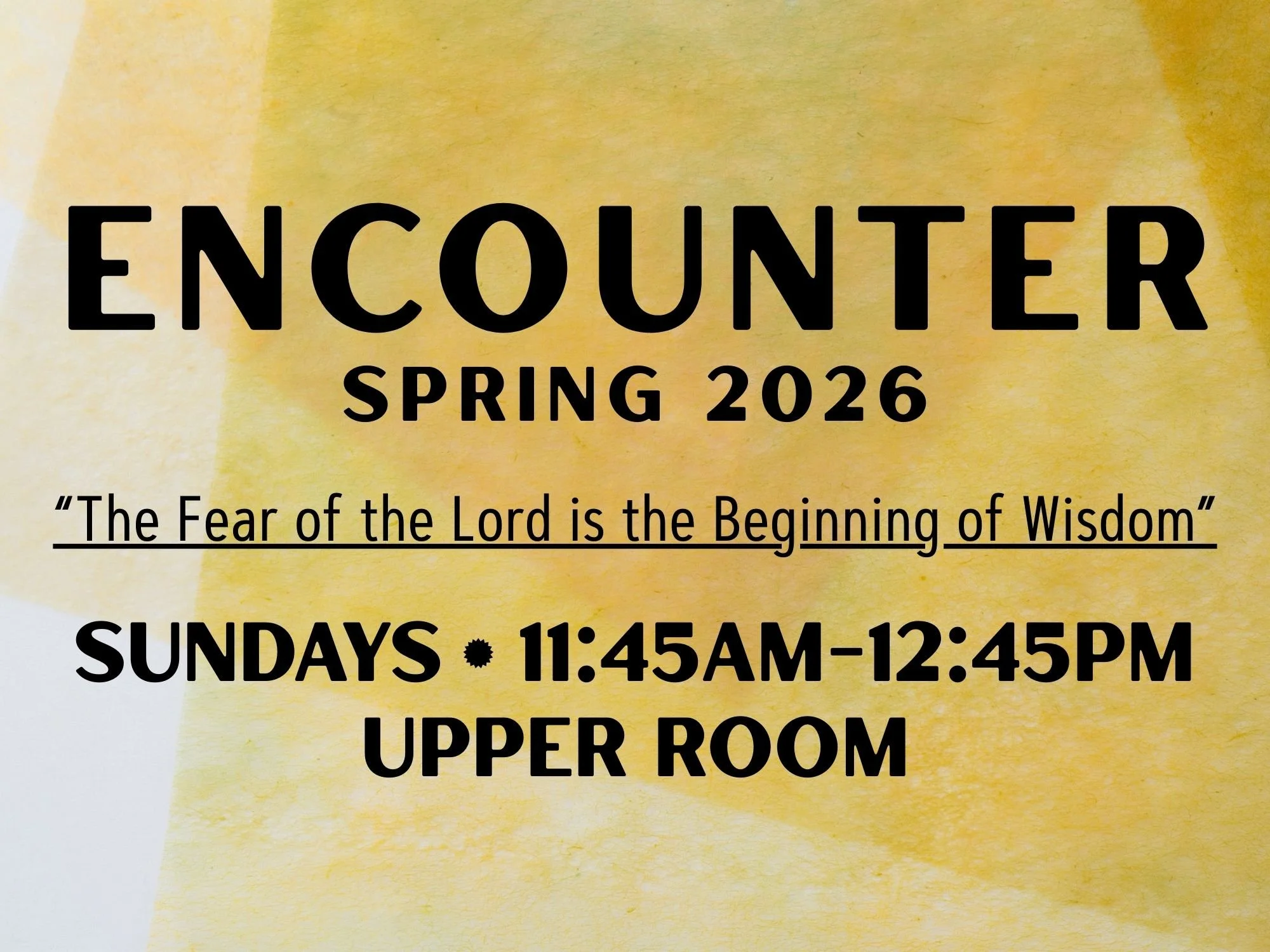 Spring 2026 Encounter