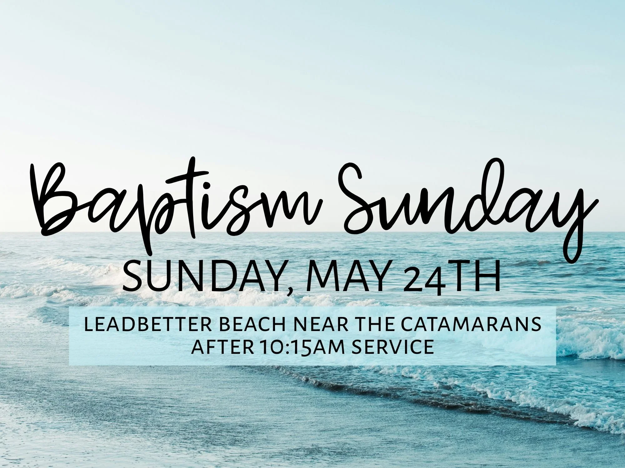 Baptism Sunday