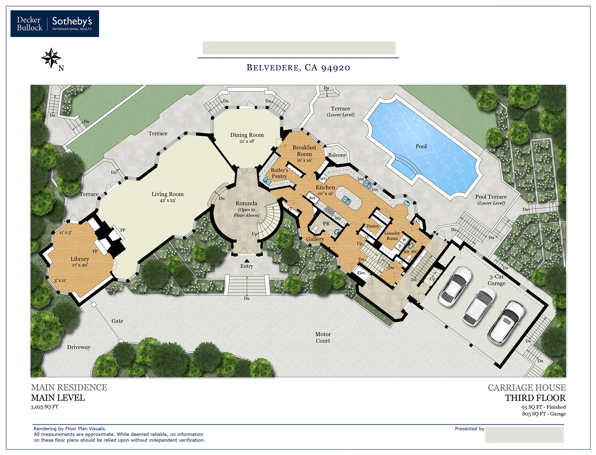   •&nbsp;  Location:  &nbsp;Belvedere, CA   •&nbsp;  Property Type:  &nbsp;Single Family Home   •&nbsp;  Size:  &nbsp;12,470 sq ft   •&nbsp;  Order:  &nbsp;Color floor plan w/  custom&nbsp;exterior  add-on  