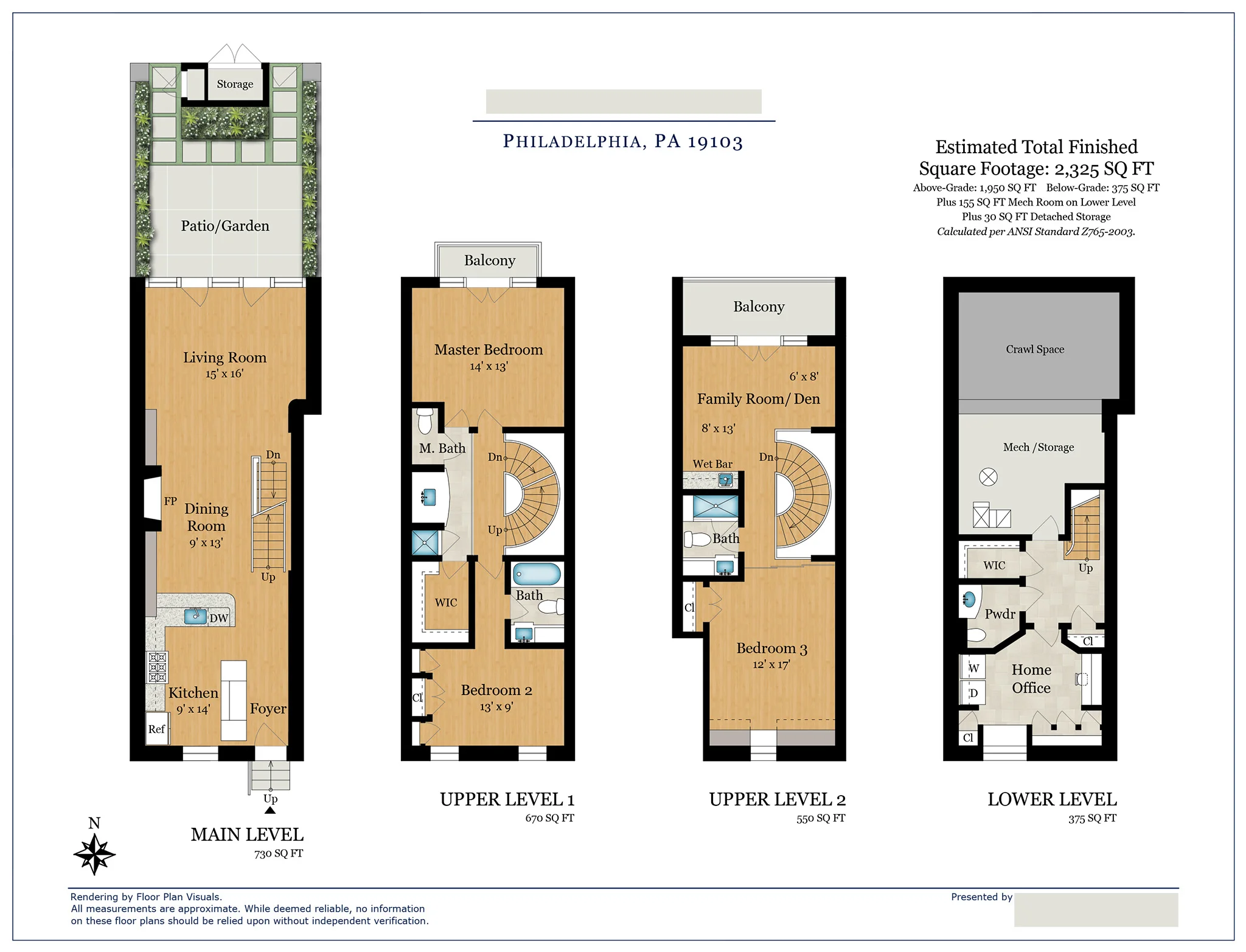   •&nbsp;  Location:  &nbsp;Philadelphia, PA   •&nbsp;  Property Type:  &nbsp;Townhouse   •&nbsp;  Size:  &nbsp;2,325&nbsp;sq ft   •&nbsp;  Order:  &nbsp;Color floor plan w/&nbsp; exterior &nbsp;add-on  