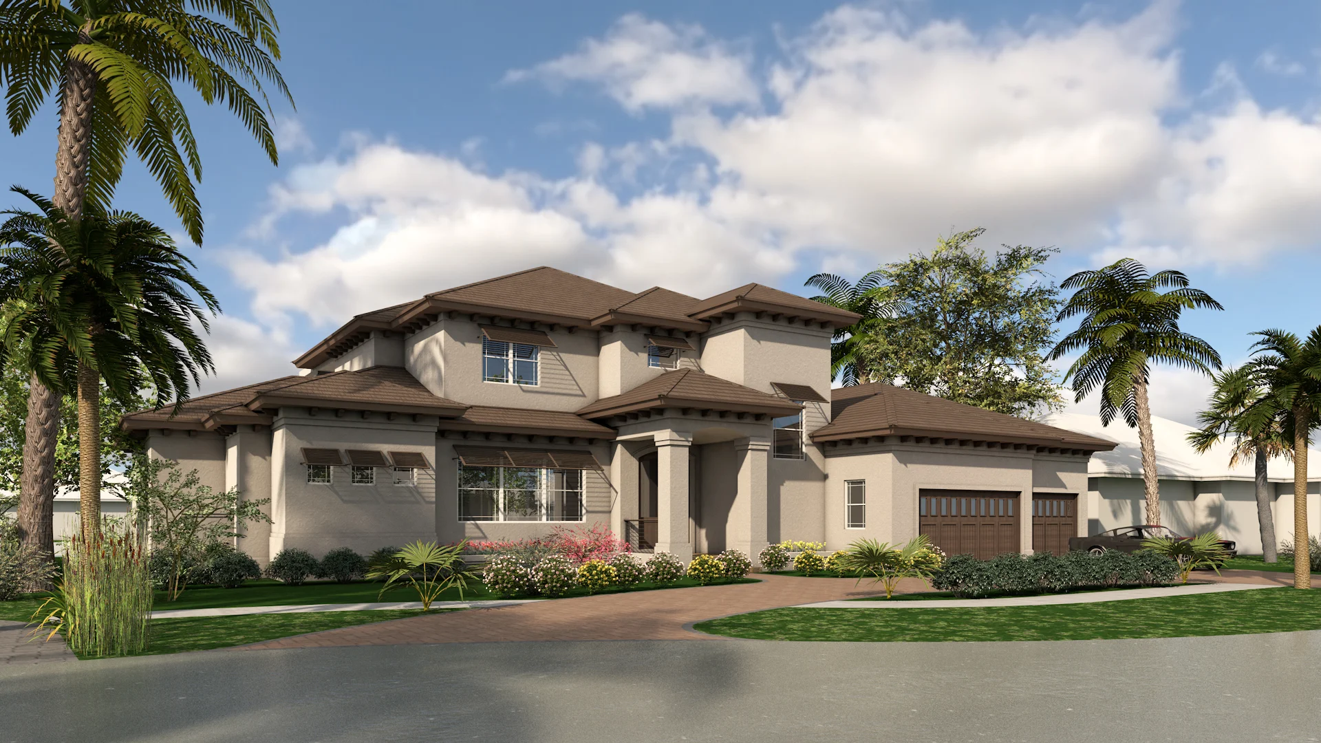   •&nbsp;  Location:  &nbsp;Marco Island, FL   •&nbsp;  Order:  &nbsp;3D Front Exterior Rendering  