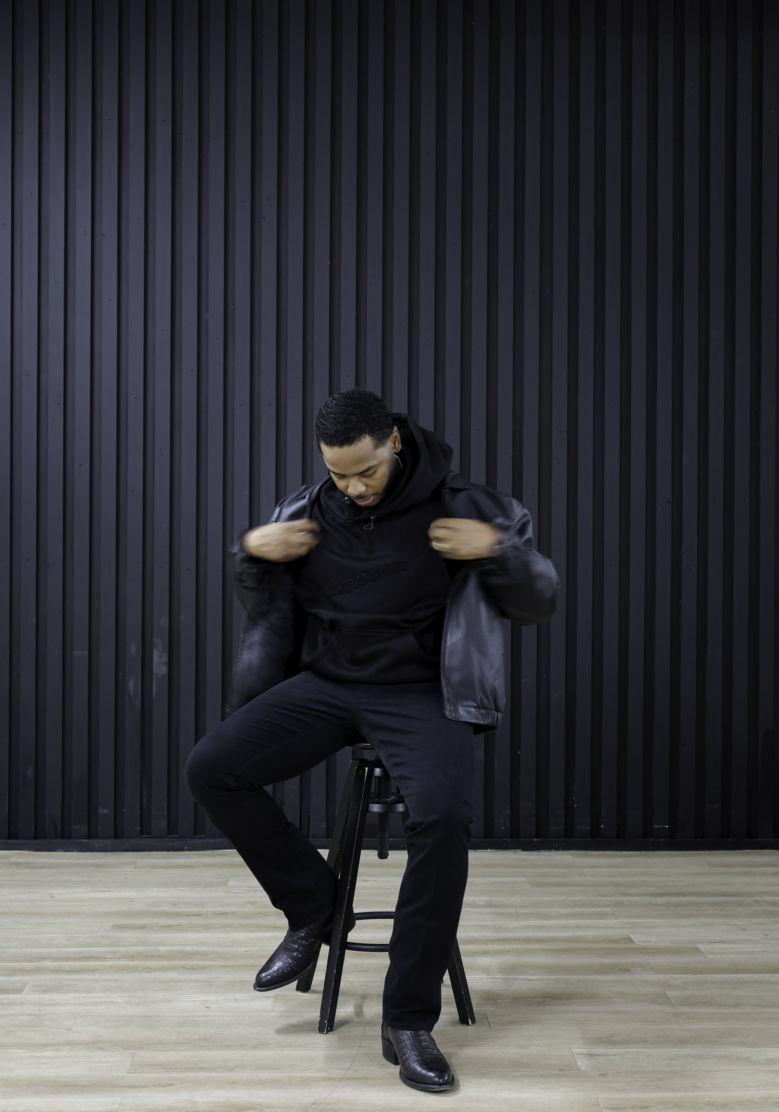 'jordanboxx' Black & Cozy Hoodie