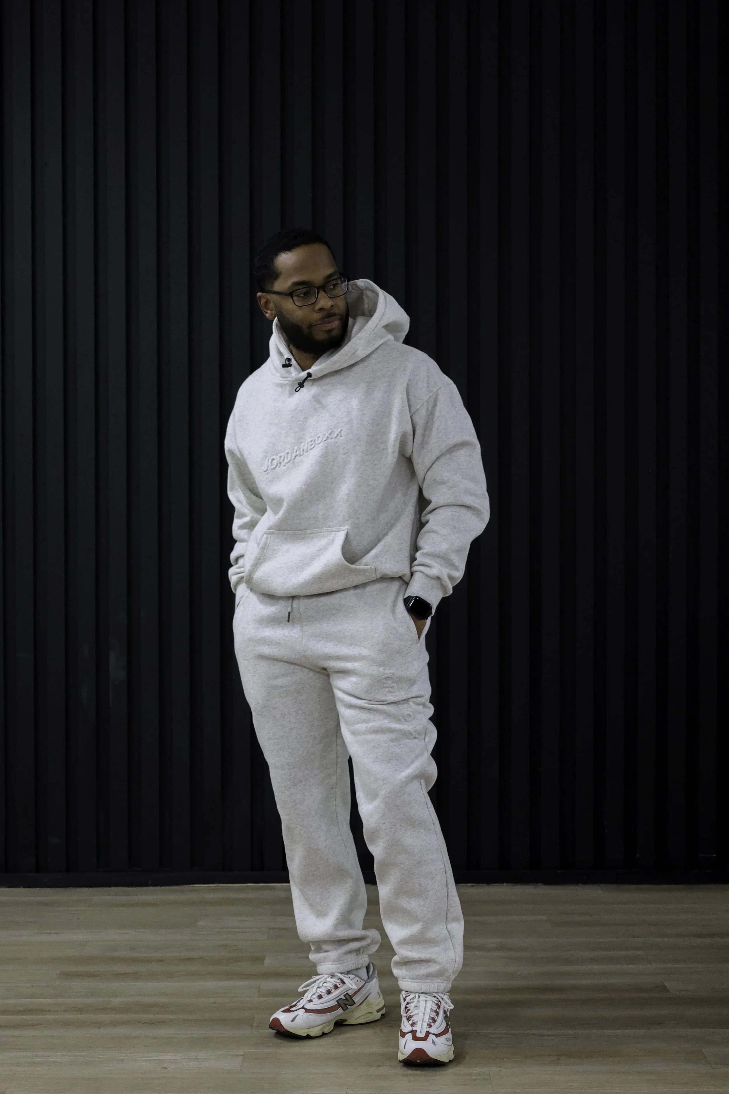 'jordanboxx' Stone Grey Cozy Set