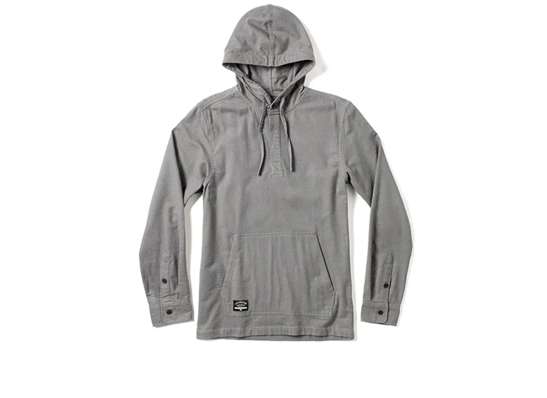  FOURSTAR® TRUJILLO HOOD - Tony Trujillo Signature Collection.&nbsp;Cotton chamois pullover with hidden placket and kangaroo pocket. (shown in Cement) 