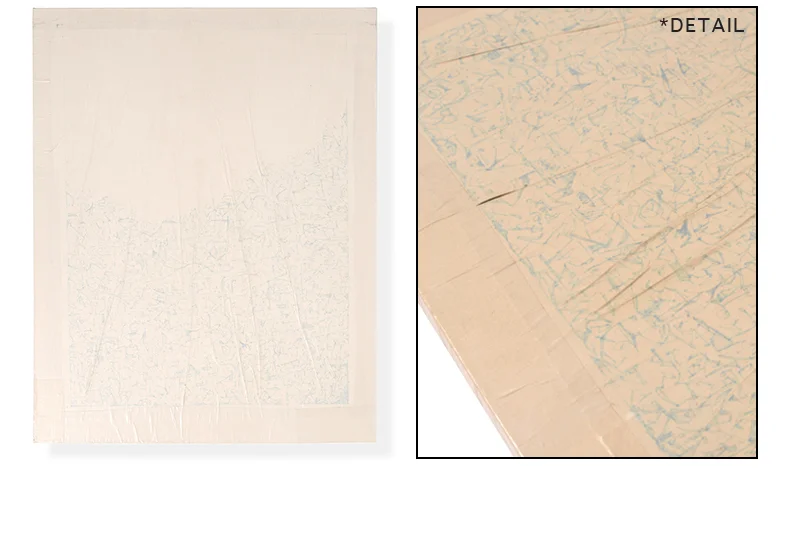  UNTITLED #14&nbsp;- 24x36" packing paper, Sharpie® &amp; varnish on canvas. 