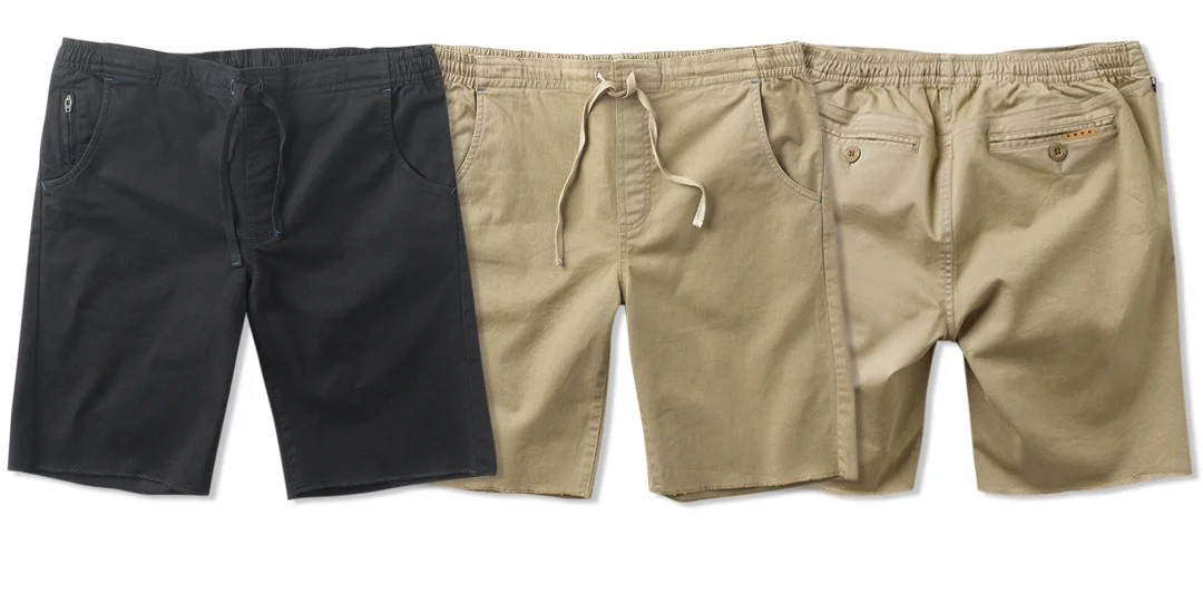  FOURSTAR® MALTO DRAWCORD SHORT&nbsp;-&nbsp; Sean Malto Signature Collection. 8 oz cotton stretch twill. Hybrid elastic / drawcord waist construction. Scalloped front pocket openings.&nbsp;(shown in Black and Khaki)  