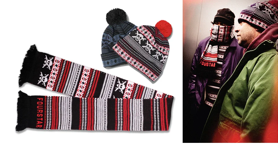  FOURSTAR® FAIR ISLE SCARF &amp; BEANIE 