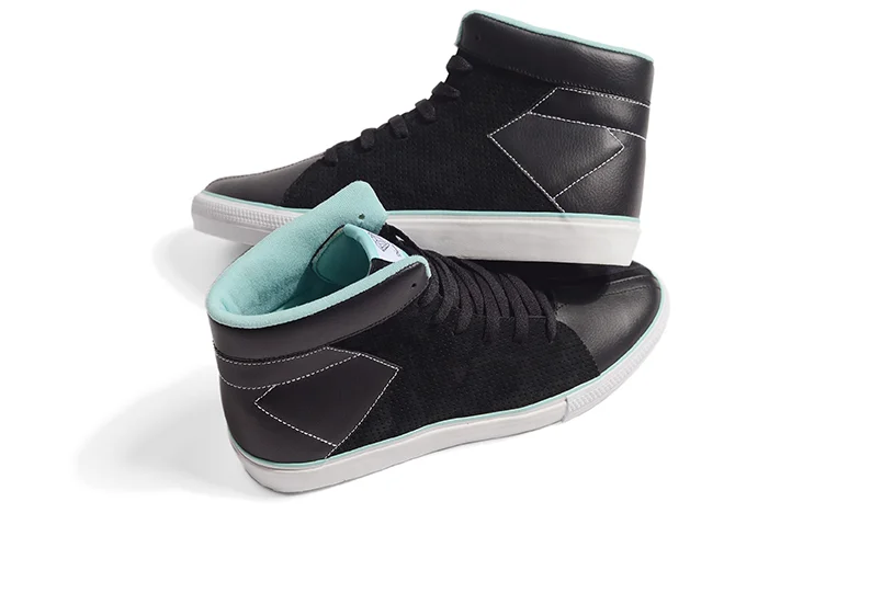  DIAMOND SUPPLY CO® HI-LITE VULC - Vulcanized high-top&nbsp;with bowler toe. Perf&nbsp;suede and pebble leather upper. Quilted Diamond contrast&nbsp;stitch detail at lateral ankle.&nbsp; 